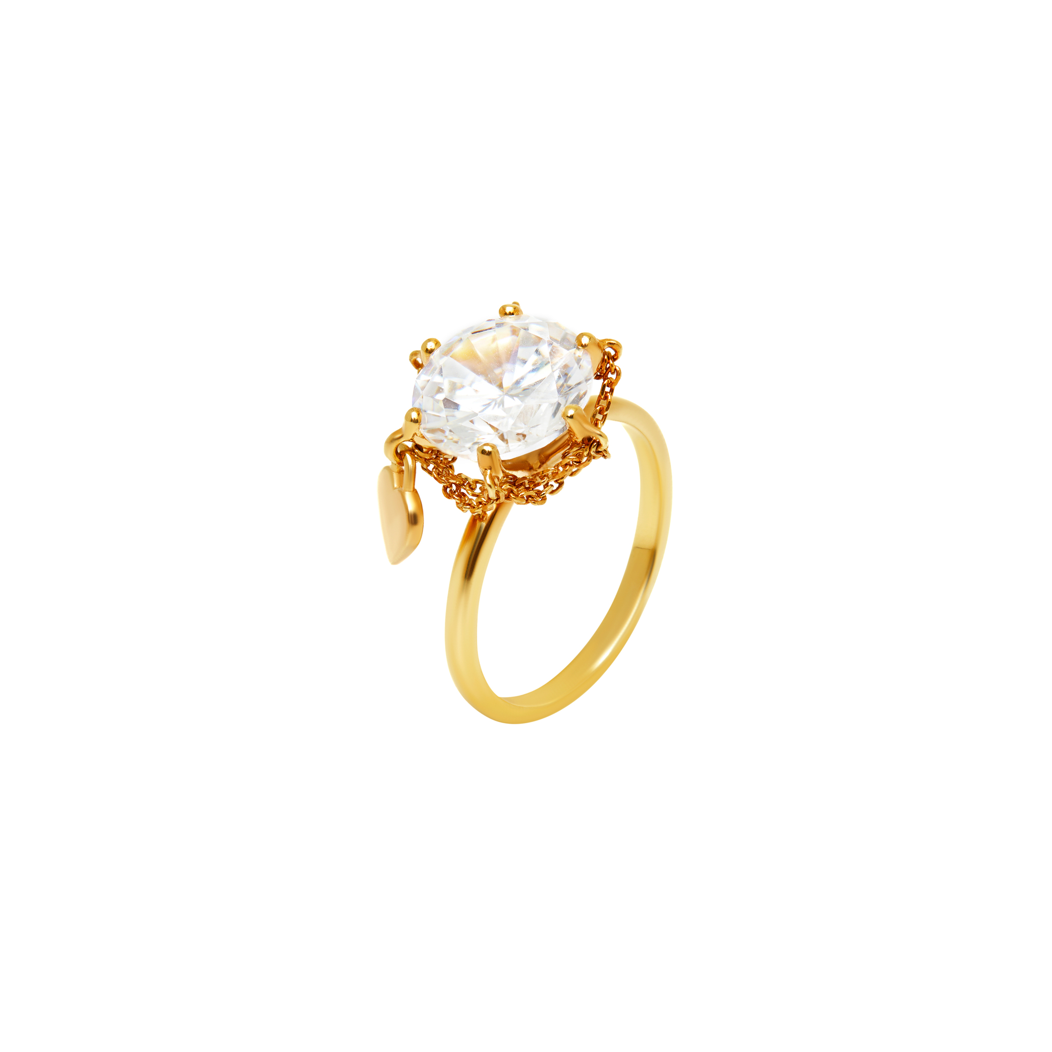 Кольцо Crystal Circuit Heart Ring VIVA LA VIKA