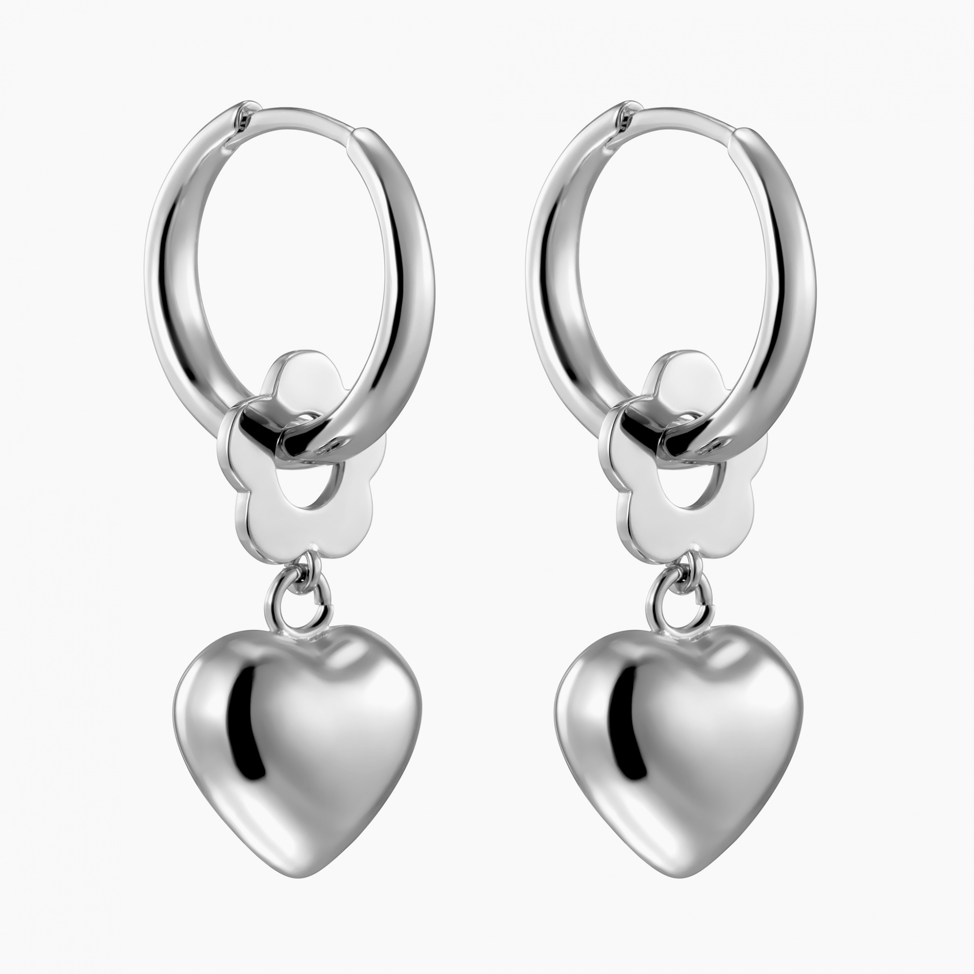 Серьги Flower's Hearts Silver Earrings KOTLO STUDIO