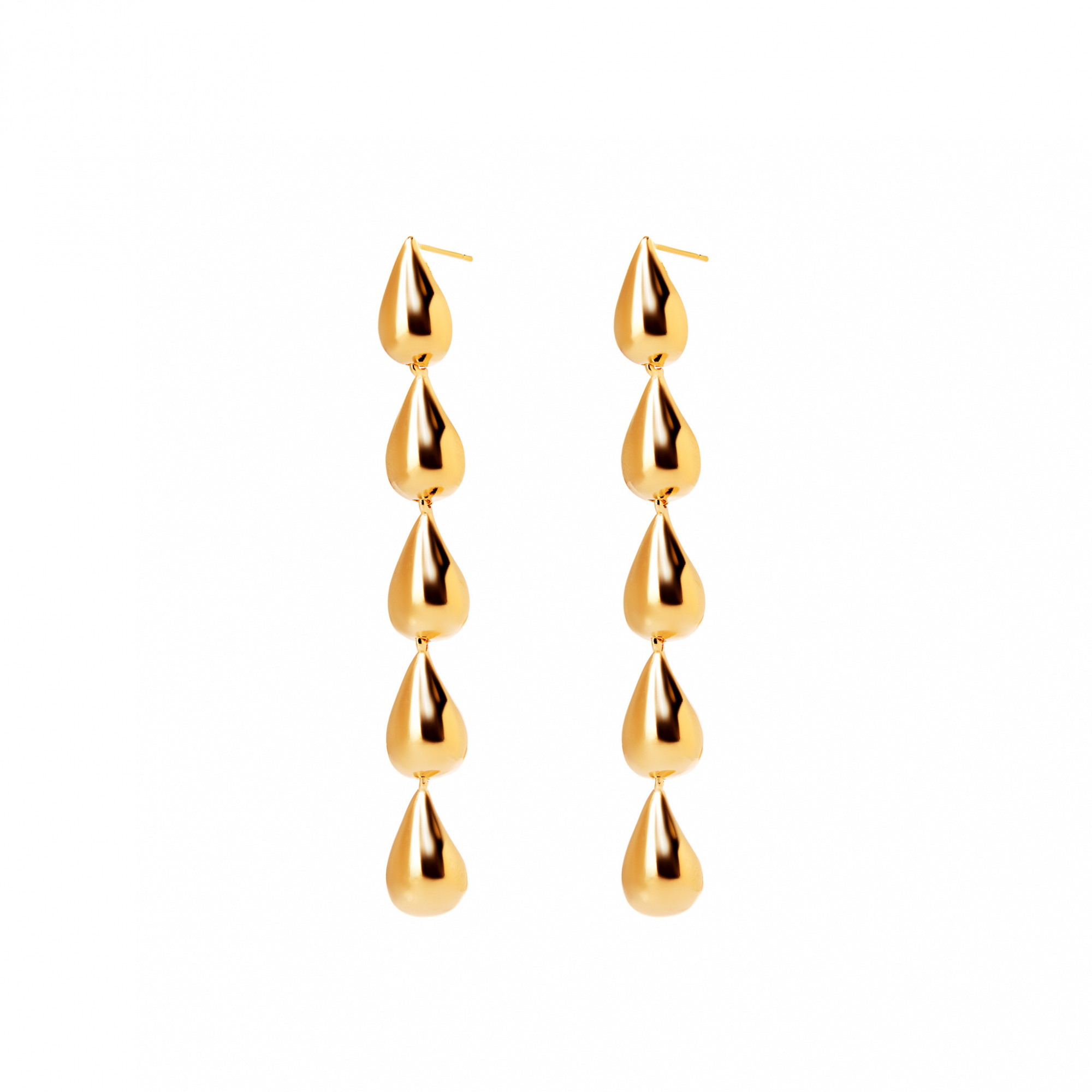 Серьги Drop Threads Earrings – Gold PLAIN STUDIO