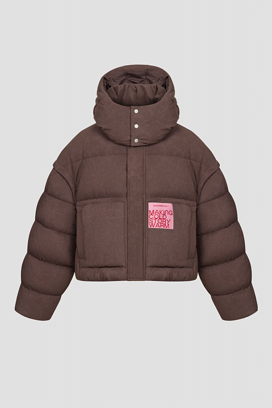 Пуховик TRANSFORM SOFT TRUFFLE MONOCHROME